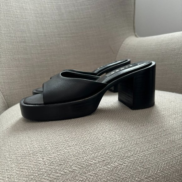 Simon Miller low raid Black Platform sandals slides - Picture 4 of 5